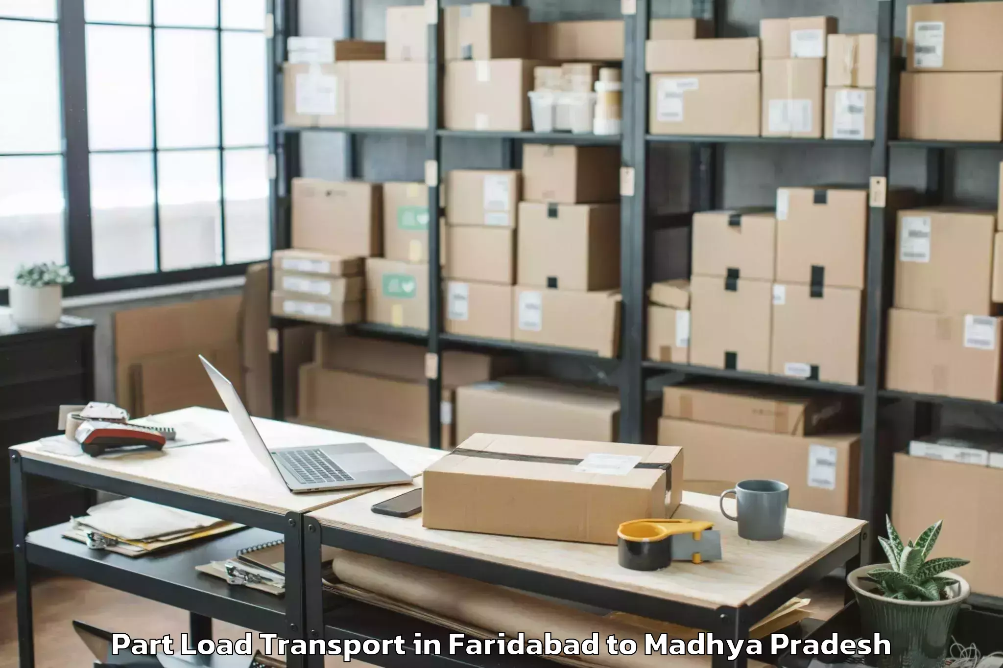 Easy Faridabad to Seoni Malwa Part Load Transport Booking